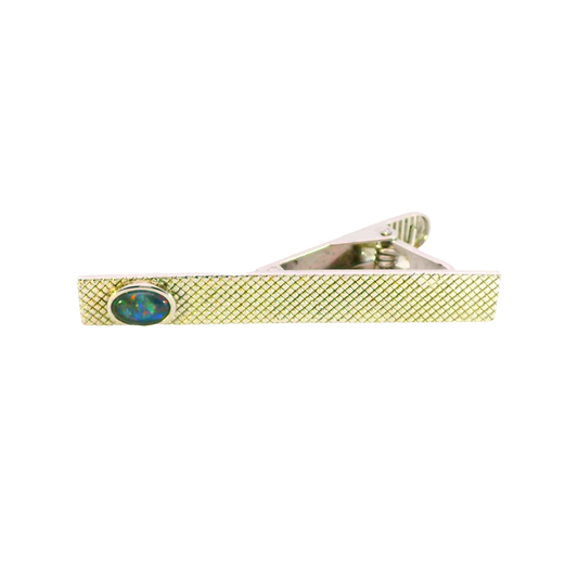 Triplet Tie Clip in Sterling Silver - Multicolour