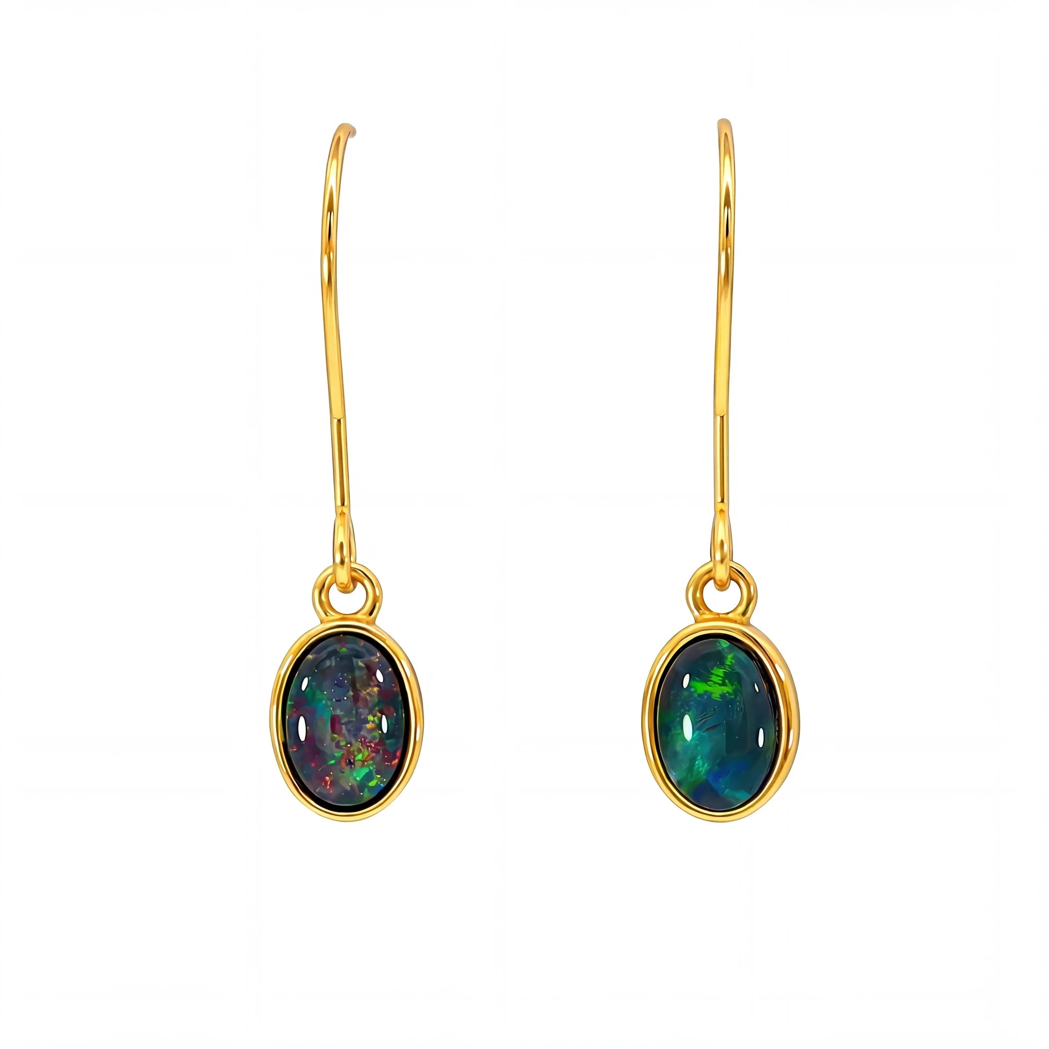 Opal Ring & Earrings Set - Australian Opal Cutters and Pearl Divers