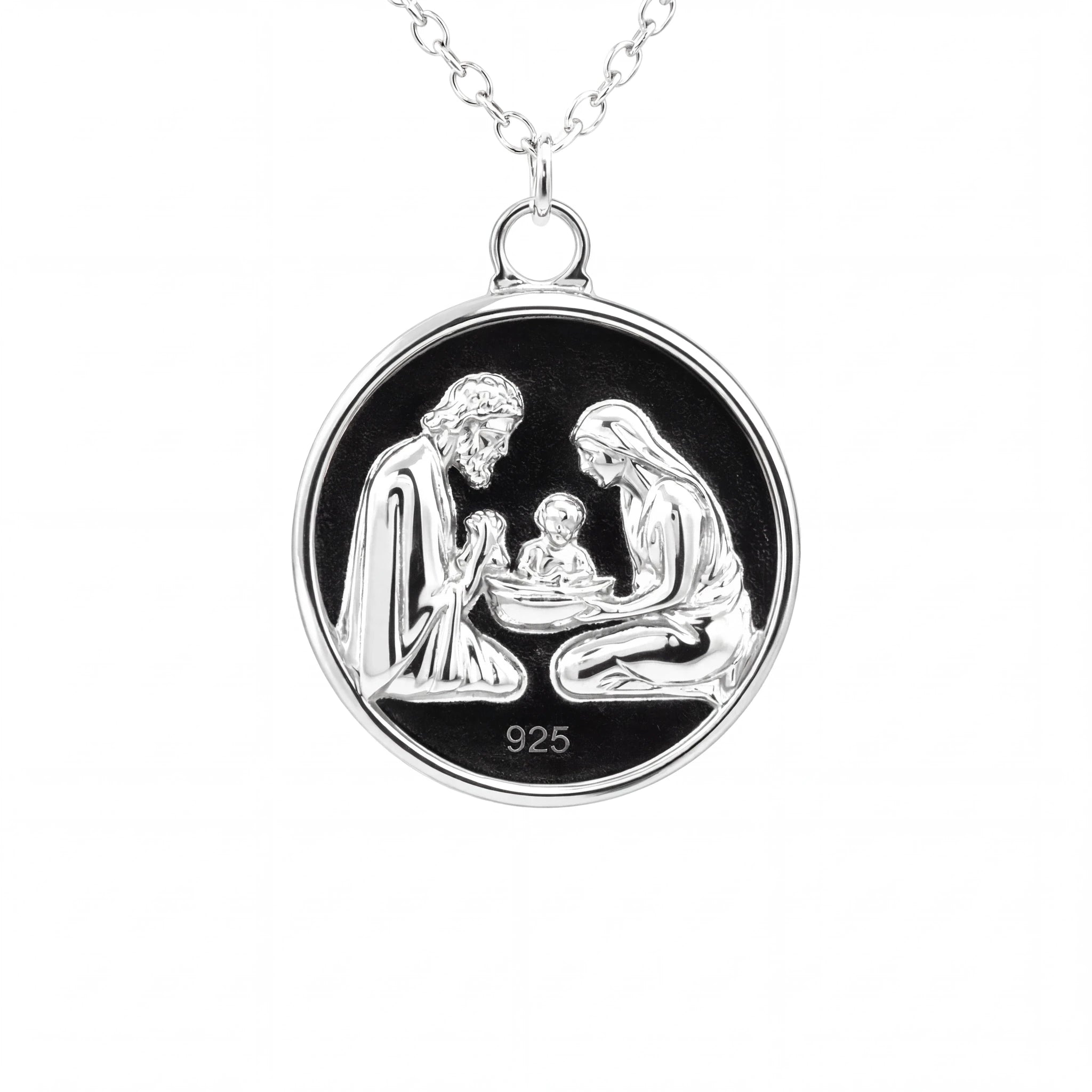 Triplet Opal Nativity Pendant set in 925 Sterling Silver - Multicolour - Australian Opal Cutters and Pearl Divers