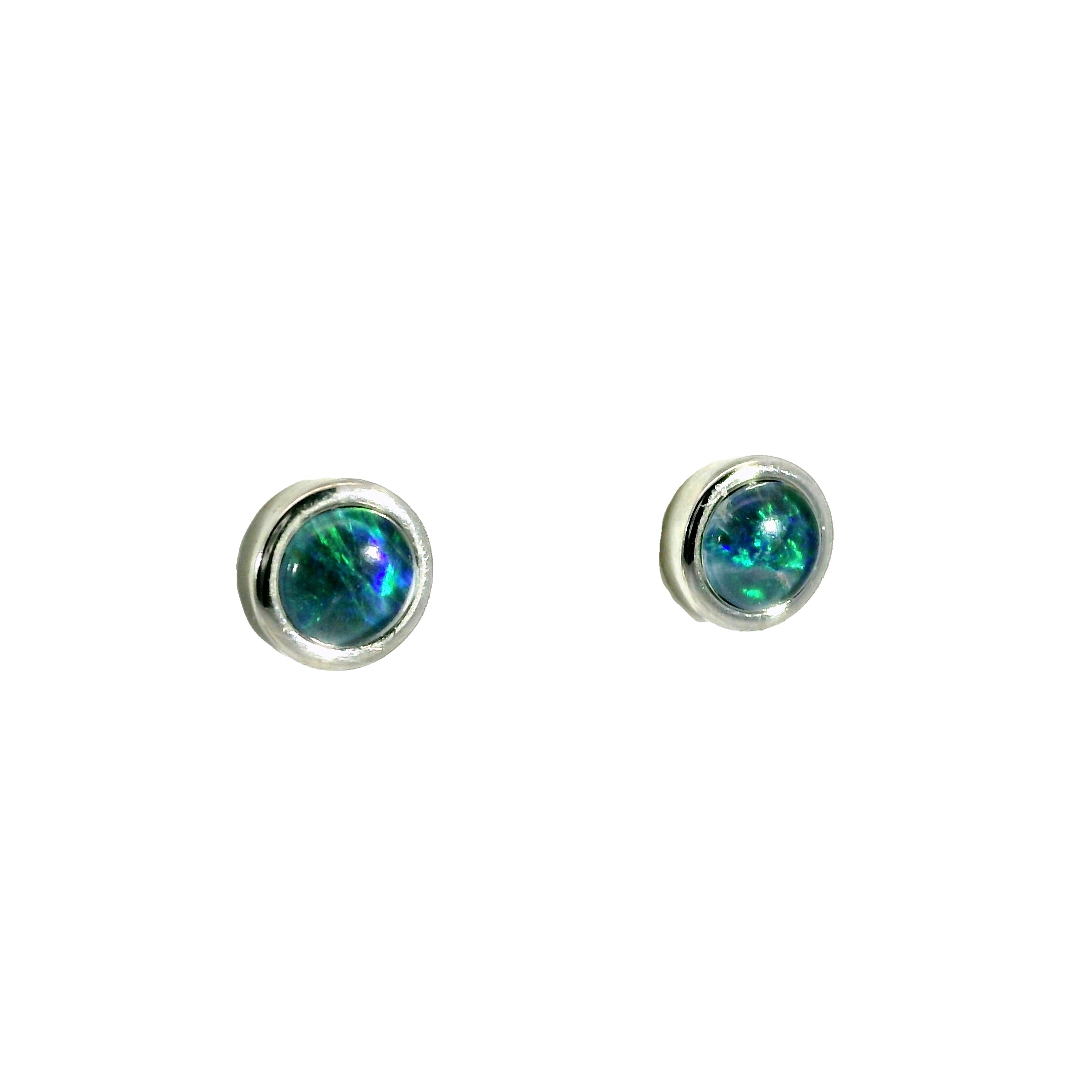 Triplet Opal Earrings in Stainless Steel - Multicolour