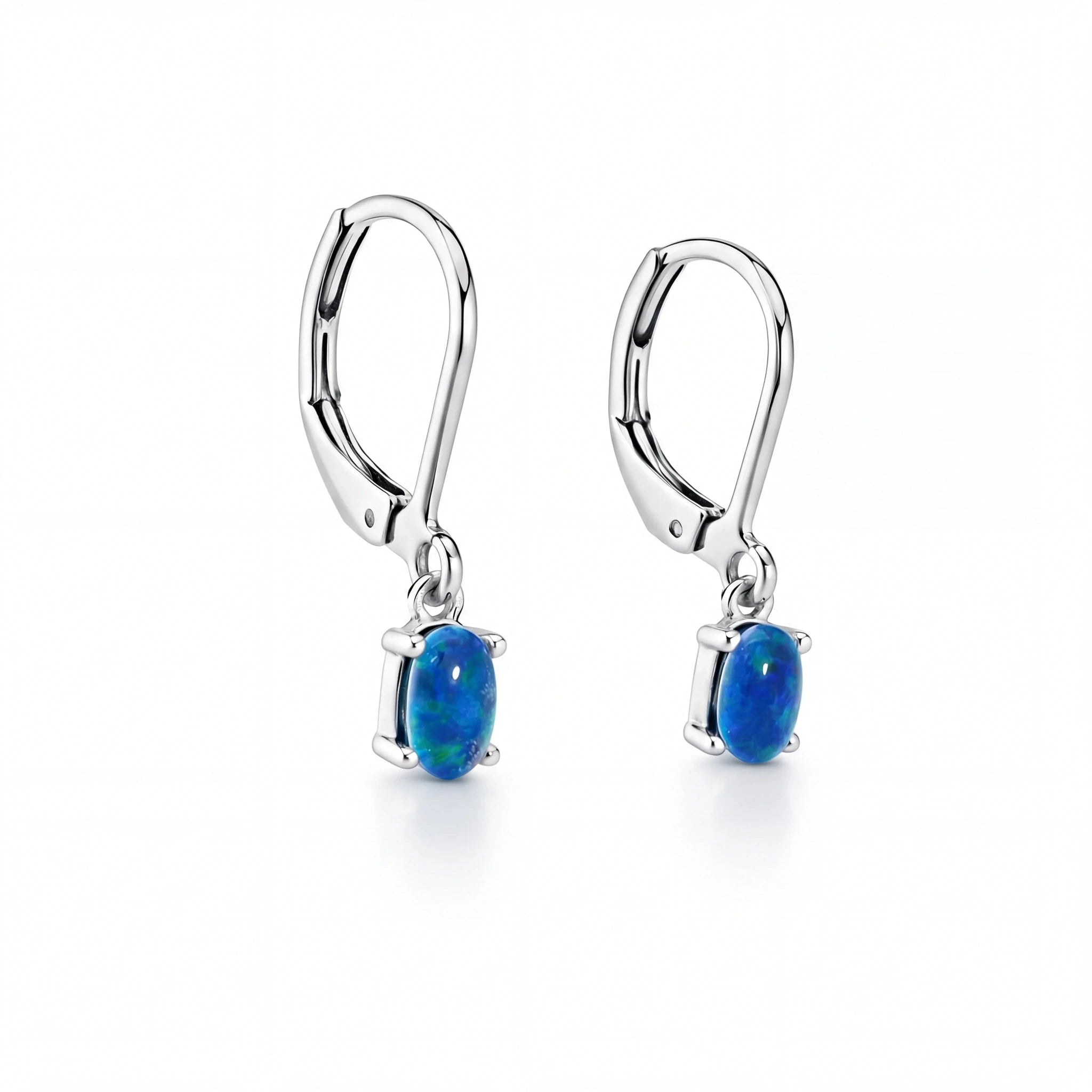 Black Opal Ring & Triplet Opal Earrings Set - Australian Opal Cutters and Pearl Divers