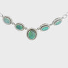 Doublet Opal Necklace in 925 Sterling Silver - Green-Blue Doublet Opal Necklace in 925 Sterling Silver - Green-Blue