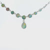 Doublet Opal Necklace in 925 Sterling Silver - Multicolour Doublet Opal Necklace in 925 Sterling Silver - Multicolour