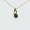 Triplet Opal Pendant in 9K Yellow Gold - Multicolour Triplet Opal Pendant in 9K Yellow Gold - Multicolour