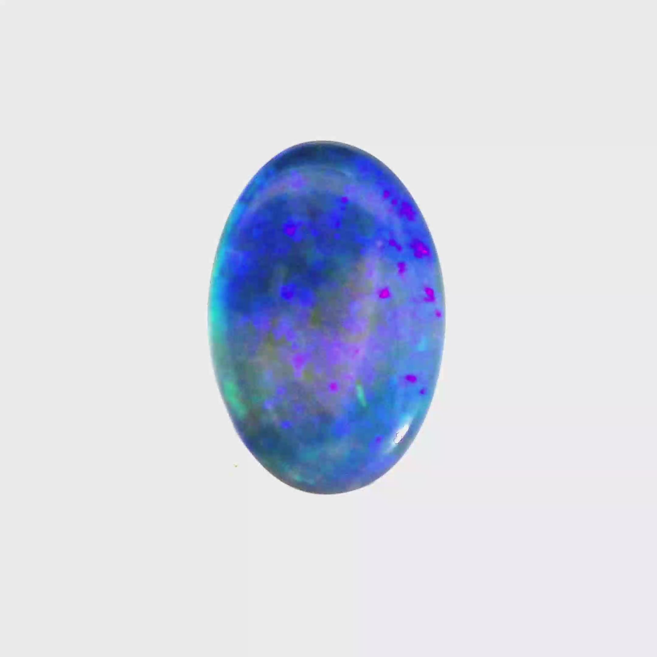 Vibrant Blue Opal Gemstone