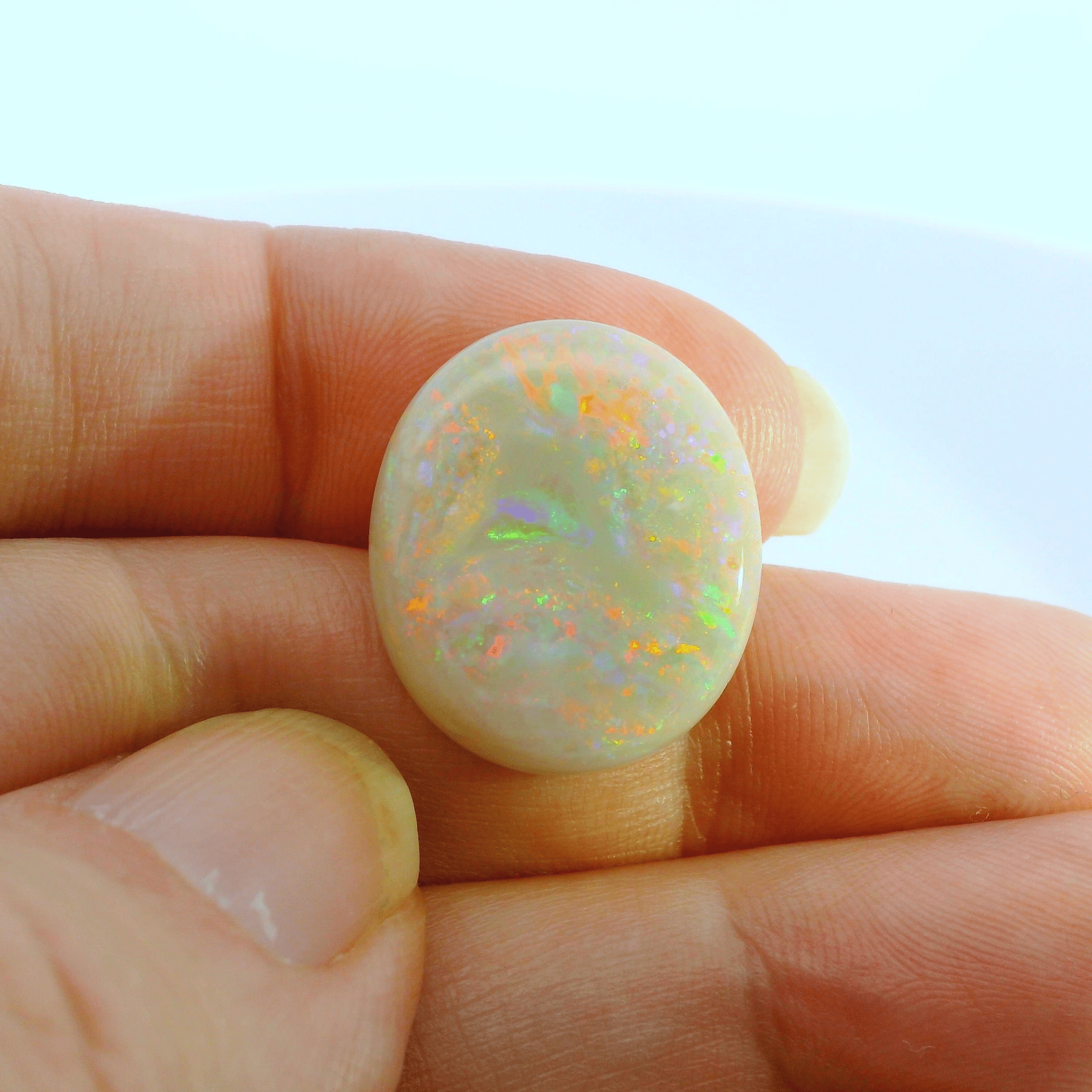 Vibrant Opal Gemstone Sphere - Australian Opal Cutters and Pearl Divers