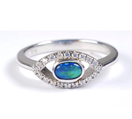 Opal engagement ring
