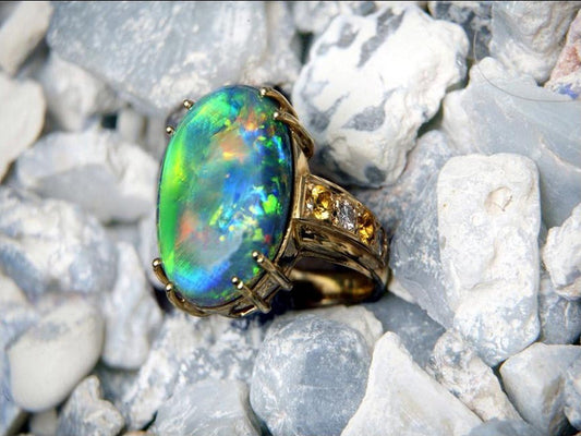 Union of Unique Colour:  Choosing an Opal Engagement Ring - Australian Opal Cutters and Pearl Divers