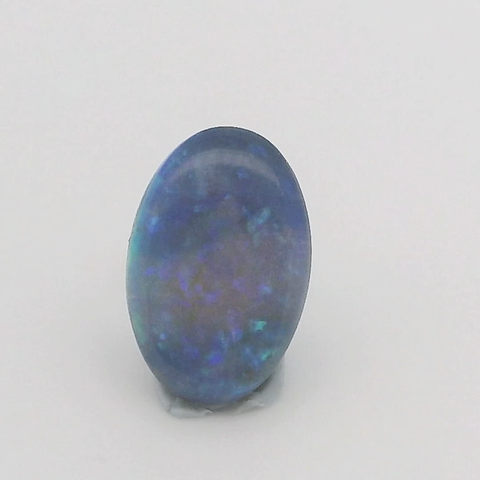 Vibrant Blue Opal Gemstone