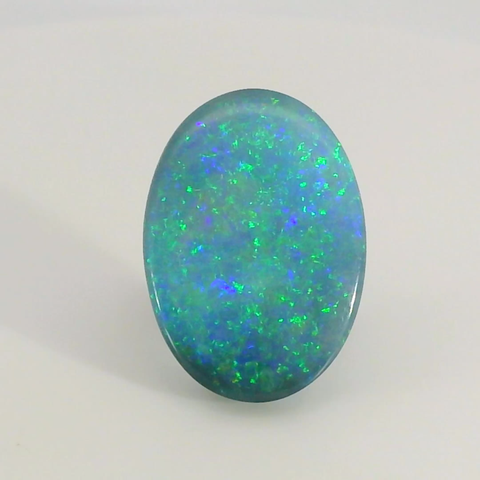 Vibrant Blue Opal Gemstone