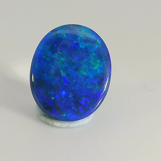 Vibrant Blue Opal Gemstone