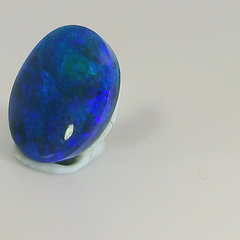 Vibrant Blue Opal Gemstone