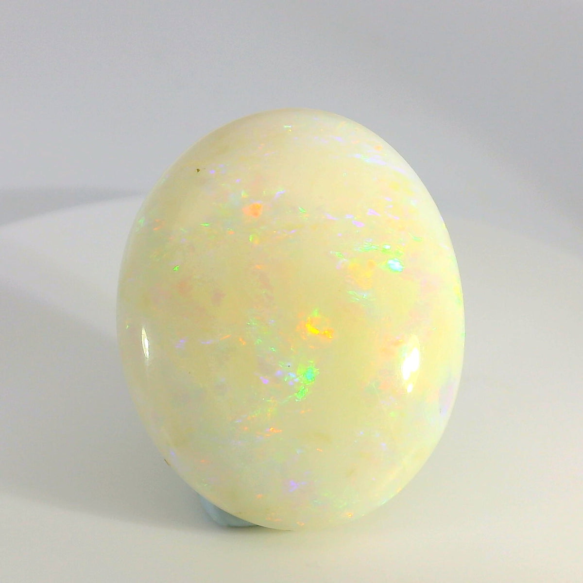 Radiant White Opal Gemstone