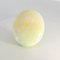 Radiant White Opal Gemstone