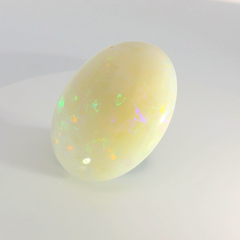 Radiant White Opal Gemstone