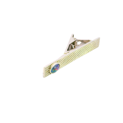 Triplet Tie Clip in Sterling Silver - Multicolour