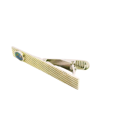 Triplet Tie Clip in Sterling Silver - Multicolour