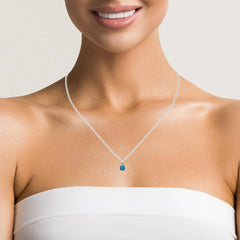 Triplet Opal Pendant in 925 Sterling Silver - Green-Blue