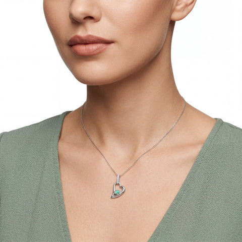 Doublet Opal Pendant in 925 Sterling Silver - Multicolour - Australian Opal Cutters and Pearl Divers