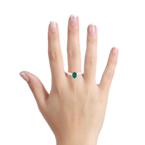 Triplet Opal Ring in Stainless Steel - Multicolour