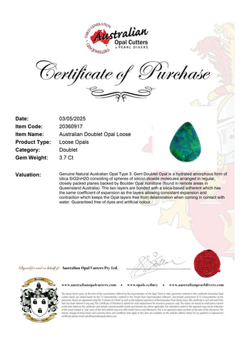 Australian Doublet Opal Loose