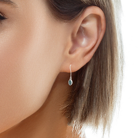 Triplet Opal Earrings set in 925 Sterling Silver