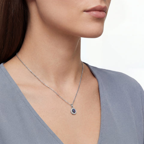 Triplet Opal Pendant in Stainless Steel