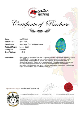 Australian Doublet Opal Loose