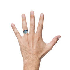 Triplet Opal Ring in Stainless Steel - Multicolour
