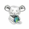 Triplet Opal Koala Earrings in Stainless Steel - Multicolour
