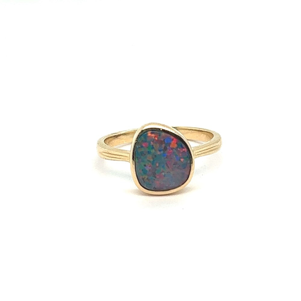 Doublet Opal Ring