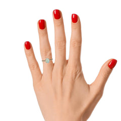 Light Opal Ring in 9K Yellow Gold - Multicolour