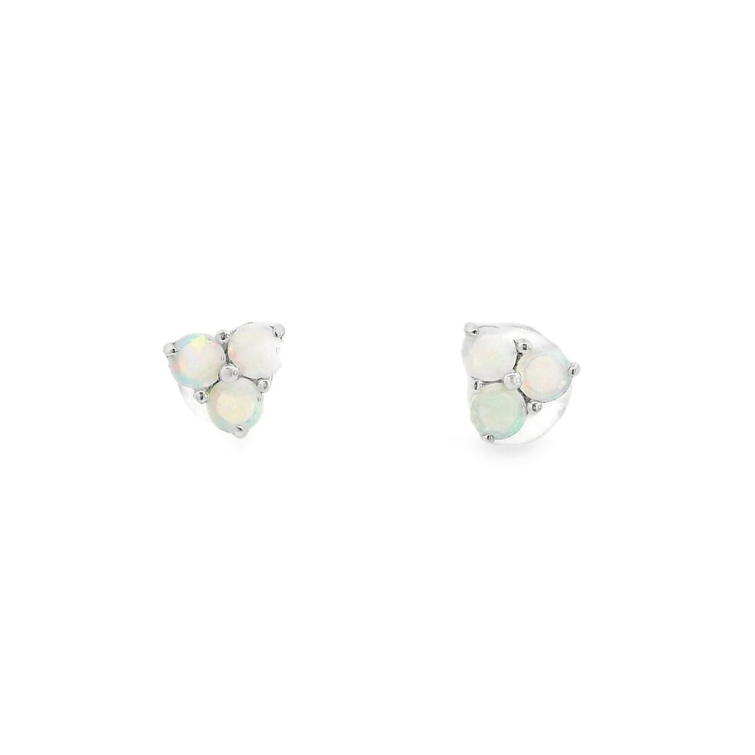 Australian Opal Light Earrings set in Sterling Silver