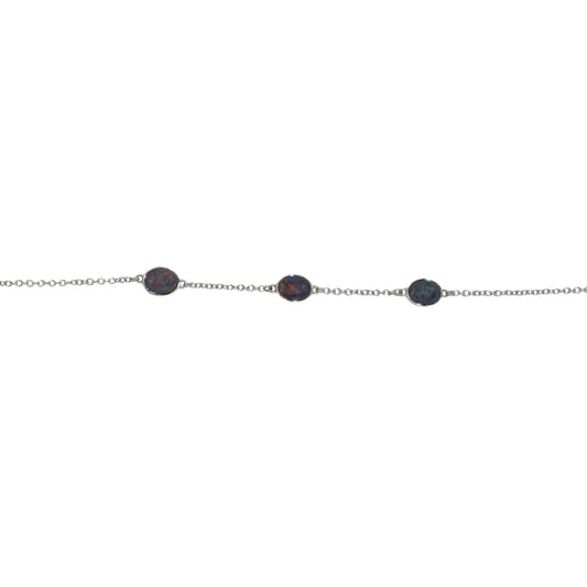 Triplet Opal Bracelet in Stainless Steel - Multicolour