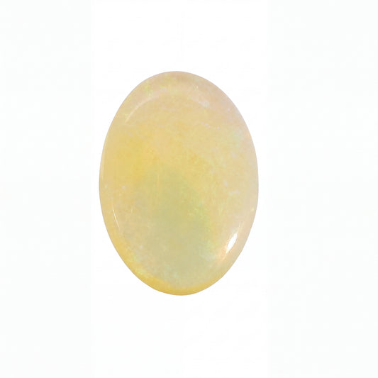 Yellow stone on a white background