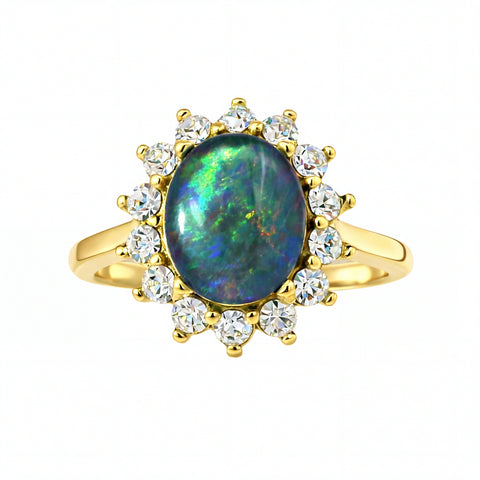 Opal Ring & Earrings Set