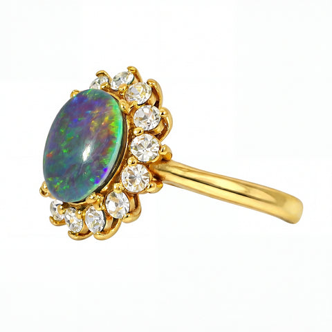 Opal Ring & Earrings Set