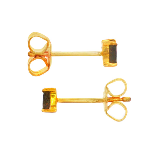 Boulder Opal Earrings set in Gold Plated Sterling Silver