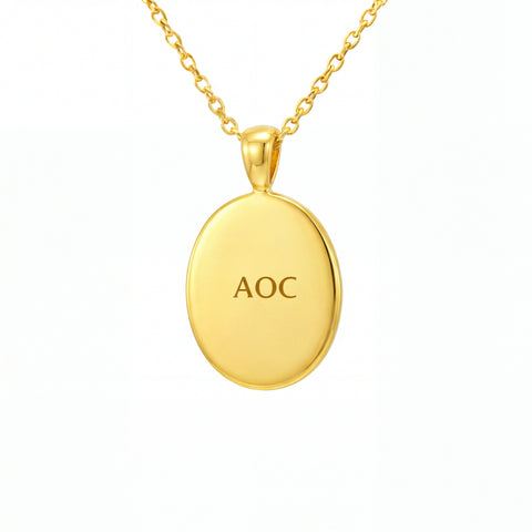 Triplet Opal Pendant set in Gold Plated Stainless Steel - Multicolour