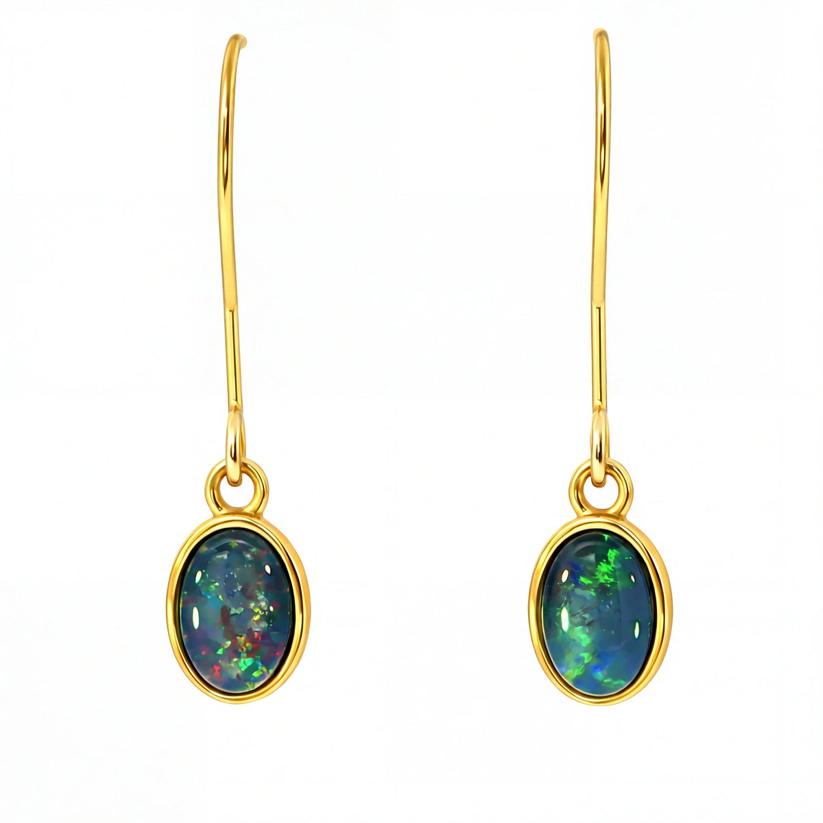 Opal Ring & Earrings Set - Australian Opal Cutters and Pearl Divers