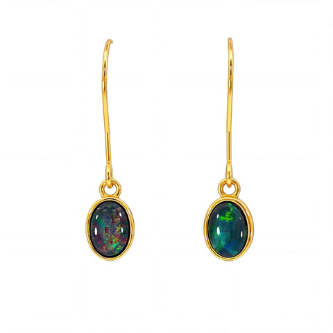 Opal Ring & Earrings Set - Australian Opal Cutters and Pearl Divers