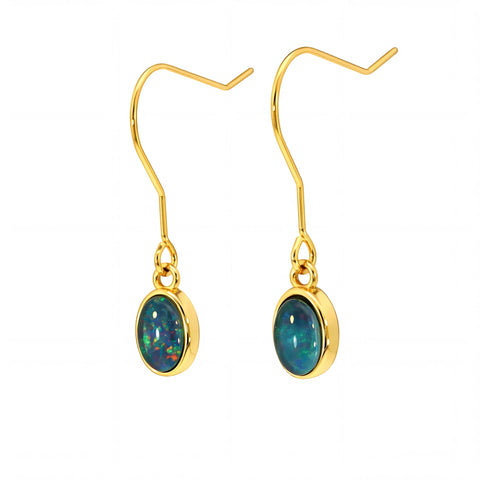 Opal Ring & Earrings Set - Australian Opal Cutters and Pearl Divers