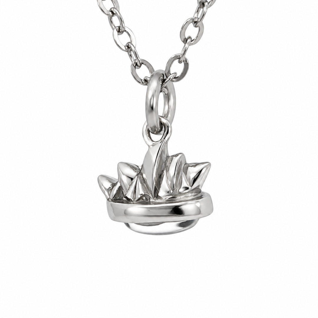Sydney Opera House Triplet Pendant set in Stainless Steel