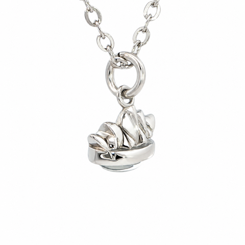 Sydney Opera House Triplet Pendant set in Stainless Steel