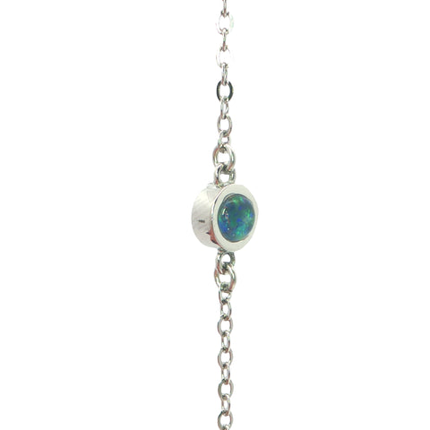 Triplet Opal Bracelet in Stainless Steel