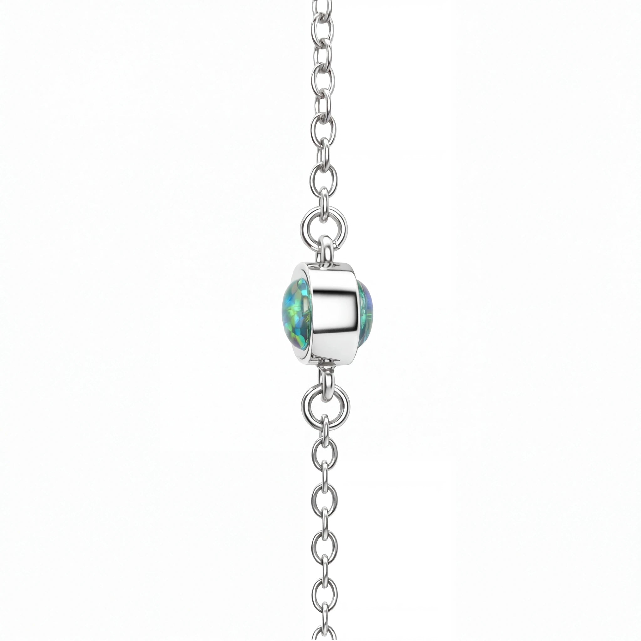 Triplet Opal Bracelet in Stainless Steel - Australian Opal Cutters and Pearl Divers