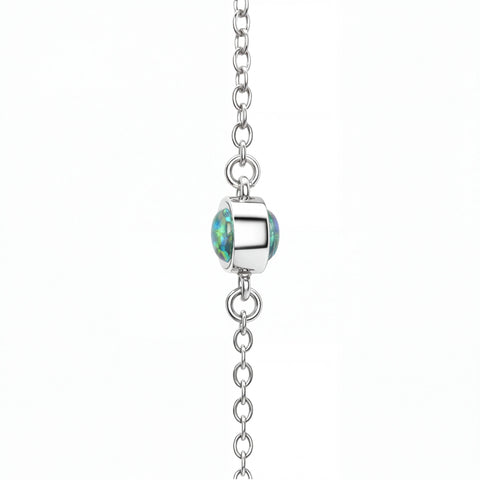 Triplet Opal Bracelet in Stainless Steel - Australian Opal Cutters and Pearl Divers
