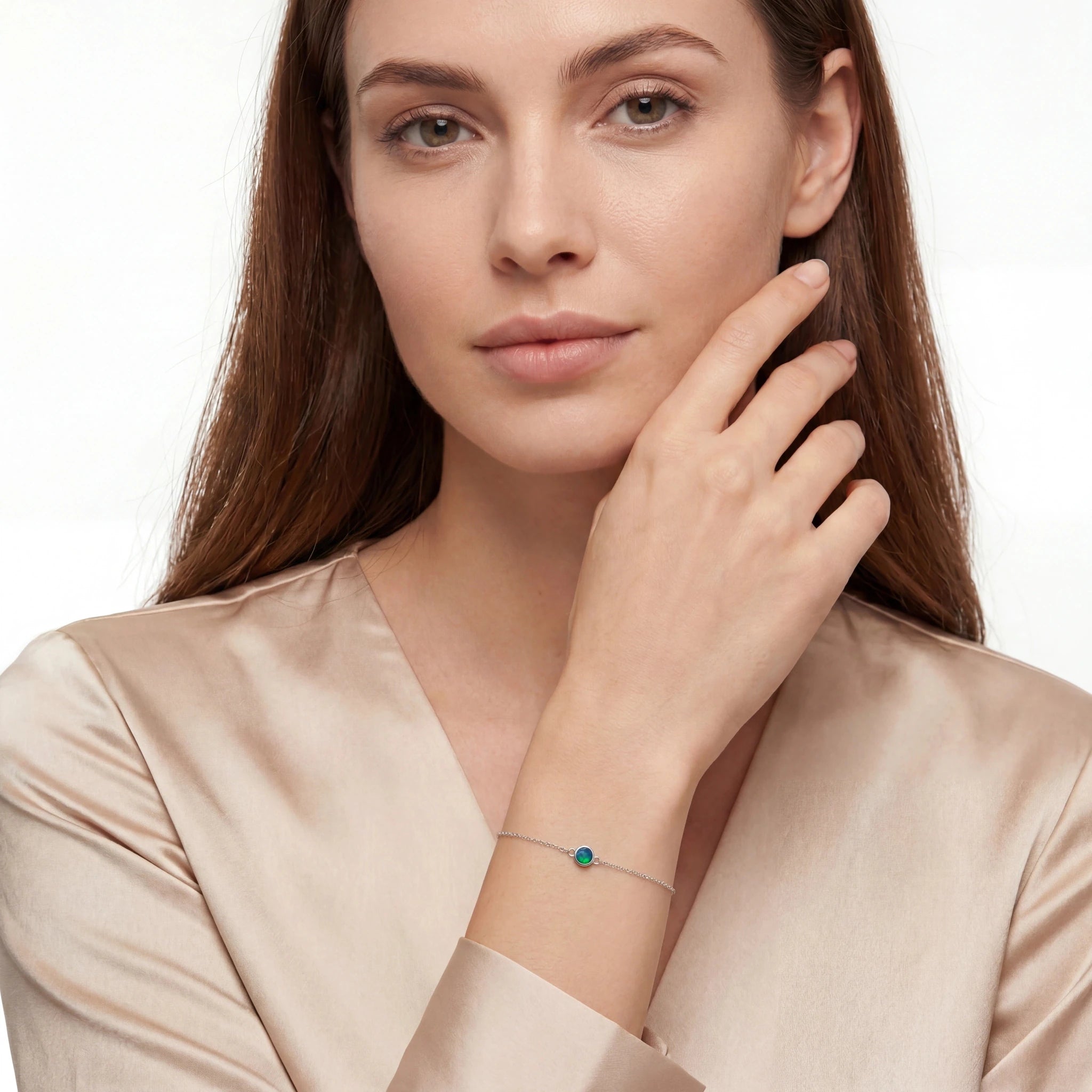 Triplet Opal Bracelet in Stainless Steel - Australian Opal Cutters and Pearl Divers