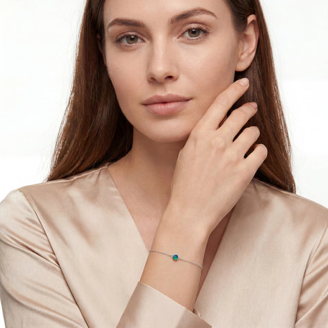 Triplet Opal Bracelet in Stainless Steel - Australian Opal Cutters and Pearl Divers