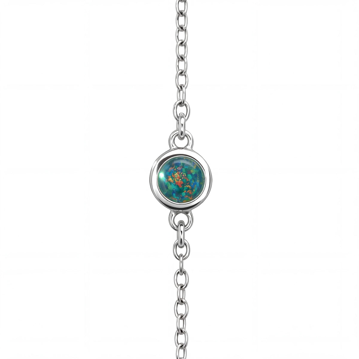 Triplet Opal Bracelet in Stainless Steel - Australian Opal Cutters and Pearl Divers